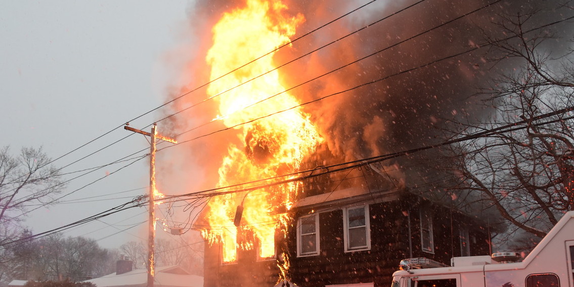 Arnold Ave House Goes Up In Flames – Two Firefighters Injured