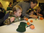 Doing crafts on Halloween